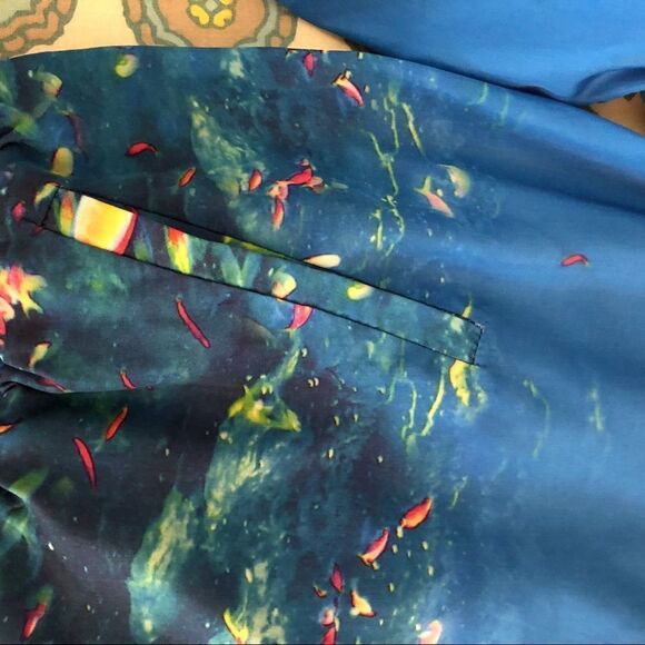 Nanette Lepore L’Amore Ocean Fish Bomber Jacket - L - Picture 3 of 5